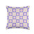 Floral by D Lee Designs Yellow and Violet Floral Pattern Throw Pillow 16x16 Multicolor