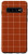 Galaxy S10 Windowpane Check Grid -white-burnt orange- Case