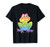 Rainbow Gay Pride Frog Spray Paint Art Cute LGBTQ Graphic T-Shirt