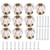 Cabinet Knobs Dresser Pulls Ceramic Drawer Handles Ivory Kitchen Pumpkin Shape 10pcs
