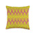 Swesly Totes  and  Pillows Abstract Leaves Pattern in Yellow on Brown AES340 Throw Pillow 16x16 Multicolor
