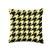 Houndstooth Hounds Tooth Check Hound's Tooth Houndstooth Hound's Tooth Pastel Yellow Throw Pillow 16x16 Multicolor