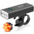 EBUYFIRE Bicycle Lights Set USB RechargeableSuper Bright Bicycle Front Headlight and Back Taillight 5 Light ModesIPX5 WaterproofLED Digital Display Bike Light for All Bicycles-1200lumen-