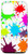 iPhone 12-12 Pro BIG BRIGHT MULTICOLOR SPLATTER PAINT ART PATTERN ON WHITE Case