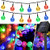 Solar String Lights 50 LED Crystal Globe Solar String Lights Outdoor Waterproof Solar Lights with 8 Modes Solar Powered Patio Lights for Garden Yard Home Party Wedding Christmas Decor -Multicolor-