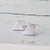 Sterling Silver Hammered Triangle Earrings -small size matte finish-