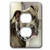 3dRose LSP_173653_6 Pit Bull with Chain Collar Outlet Cover