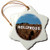 3dRose Signs - Hollywood - 3 inch Snowflake Porcelain Ornament (orn_4400_1)