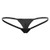 dPois Womens Stretchy Low Rise Micro Mini G-String T-Back Thongs Bikini Tanga Lingerie Underwear Black#3 One Size