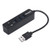 Acamifashion Portable Data USB 2.0 Port Hub Micro USB Secure Digital Memory TF Flash Card Reader Adapter for Laptop PC Black