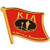 EagleEmblems P62618 Pin-Kia,Honor Flag,Red (1'')