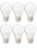 Viribright 2402-6, 60 Watt Replacement, A19, LED Light Bulb, 6, Cool White, E26 Edison Base, Dimmable, 90+ CRI, Maximum Energy Savings, Super Value Pack