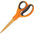Fiskars Ergonomic Handles 8" Titanium Scissors-Contoured Scissors, Straight, Softgrip, 8" L, Orange/Gray