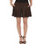 Stretch is Comfort Womens Flowy Skort with Pockets Brown 2X