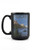 Lantern Press Glacier National Park Montana St. Mary Lake -15oz Black Ceramic Mug Dishwasher and Microwave Safe-