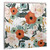 Ouee Bright Fabric Bath Curtains Spring Peony Flowers with Leaves Beautiful Floral Scenery Bathroom Decoration Shower Curtain 72 X 72 Inches Set with Hooks
