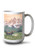 Lantern Press Grand Teton National Park Wyoming Moose and Mountains 33917 -15oz White Ceramic Mug-