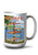 Lantern Press Traverse City Michigan Destinations Sign 43308 -15oz White Ceramic Mug-