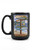 Lantern Press Waikiki Oahu Hawaii Aloha Sign Destinations -15oz Black Ceramic Mug Dishwasher and Microwave Safe-