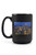Lantern Press Atlanta Georgia - Aerial View of The Skyline at Night 9021458 -15oz Black Ceramic Mug - Dishwasher and Microwave Safe-