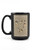Lantern Press Myrtle Beach South Carolina Stone Heart on Sand -15oz Black Ceramic Mug Dishwasher and Microwave Safe-