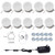 AIBOO Hollywood Super Star Style Makeup Mirror Vanity LED Light Bulbs Kit for Dressing Table Dimmable & Plug in, Linkable and Flexible Strip, Mirror Not Included (10 Bulbs Warm White)
