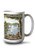 Lantern Press Skaneateles New York Lake View with Sailboats -15oz White Ceramic Mug-