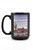 Lantern Press Pasadena California Route 66 Classic Car 51318 -15oz Black Ceramic Mug Dishwasher and Microwave Safe-