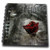 3D Rose Image of Steampunk Metal with Red Rose Mini Notepad