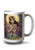 Lantern Press New Orleans Louisiana Day of The Dead Crossbones 51237 -15oz White Ceramic Mug-