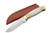 SZCO Supplies Bone Handle Sleek Skinning Knife