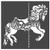 Carousel Horse Stencil 1-8x8 inch Custom Cut Reusable Stencil Drawing Template Flexible Clear Plastic Sheets 0.15mm Thick SL-173
