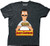 Ripple Junction Bob's Burger Shiny Burger Adult T-Shirt XX-Large Heather Charcoal