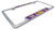 AMG Auto Emblems Officially Licensed Premium Shiny Chrome Metal License Plate Frame - Second Generation - Mascot Version -LSU-