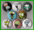 GIR Invader Zim Cartoon Set of 8 - 1 Inch Buttons