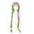 Demon Slayer Costume Accessories Make up Adult Kids Cosplay Wig -Kanroji Mitsuri- Pink