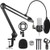 GLEAM Microphone Stand - Adjustable Short Arm Suspension Boom Scissor Arm Stand for All Types of Microphone