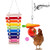 Chicken Xylophone Toy for Hens Chicken Veggies Skewer Fruit Food Holder 2 Pcs Large Parrot Birds Pet Treat Skewer Chicken Vegetable Hanging Feeder Toy Suspensible Wood Chicken Coop Pecking Toys