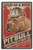 Lantern Press Pitbull Retro Construction Company Ad -10x15 Wood Wall Sign Wall Decor Ready to Hang-