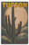 Lantern Press Tucson Arizona Cactus and Full Moon -10x15 Wood Wall Sign Wall Decor Ready to Hang-
