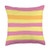 Grey  and  Gold Publishing Modern Stripe Pattern Pink Yellow  and  Orange AEW647 Throw Pillow 18x18 Multicolor