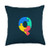 26 Initials Letter Name for Kids Capital Letter Q Initial Cute Puzzle Kids Bedroom Decoration Throw Pillow 18x18 Multicolor