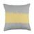Grey  and  Gold Publishing Modern Stripe Pattern Pastel Beige Gray  and  Yellow AEW478 Throw Pillow 18x18 Multicolor