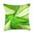 Creativemotions Luxury Abstract Liquid Flowing Paint Art green Throw Pillow 18x18 Multicolor