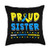 Proud Sister Down Syndrome Awareness Shop Proud Sister Down Syndrome Awareness Yellow Blue Ribbon Throw Pillow 18x18 Multicolor