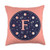 Letter F Designs Pink Monogram Initial Letter F Throw Pillow 18x18 Multicolor