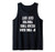 Funny Cut Off Bartender and Bartending Upside Down Design Tank Top