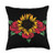 Floral Pattern Roses Women Flowers Girls Gift Idea Sunflower Yellow Red Flower Florist Floral Rose Throw Pillow 18x18 Multicolor