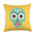 Geometric Pattern Pillow Gift Co. Mexican Skull Square Colorful Yellow Design Throw Pillow 18x18 Multicolor