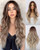 HANYUDIE Ombre Blonde Wigs for Women Long Wavy Wig Middle Part Natural Hair Wavy Wigs Synthetic Heat Resistant Cosplay Wigs -Ombre Ash Blonde-